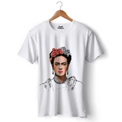 T-shirt avec visage féminin